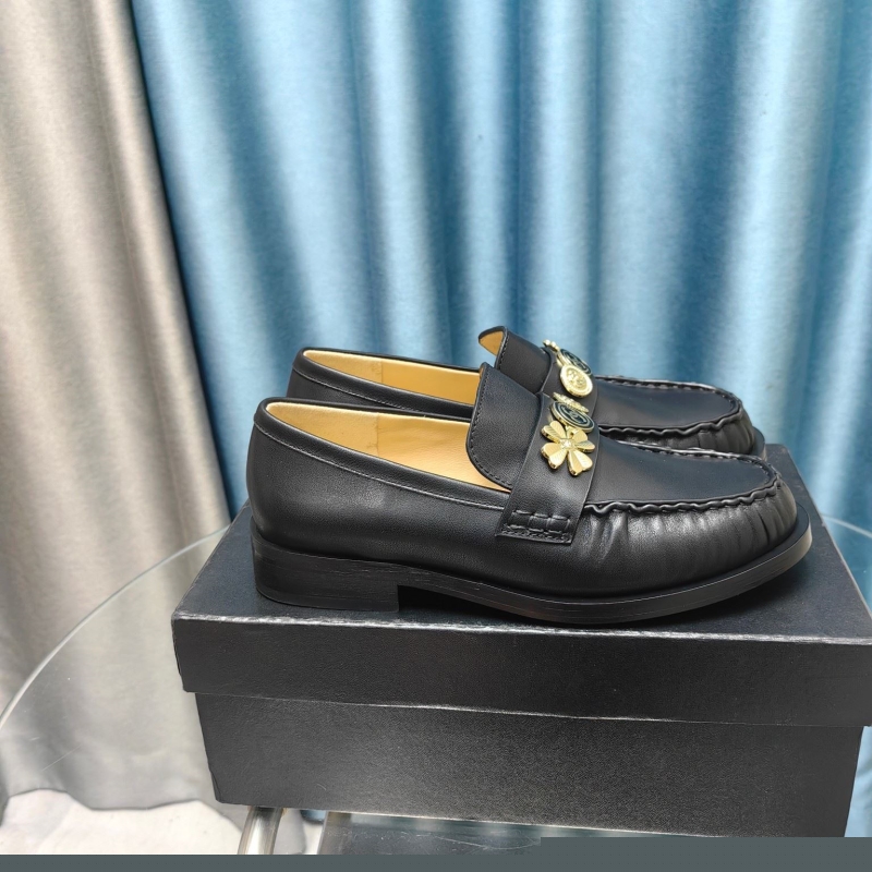 Ch*el leather shoes